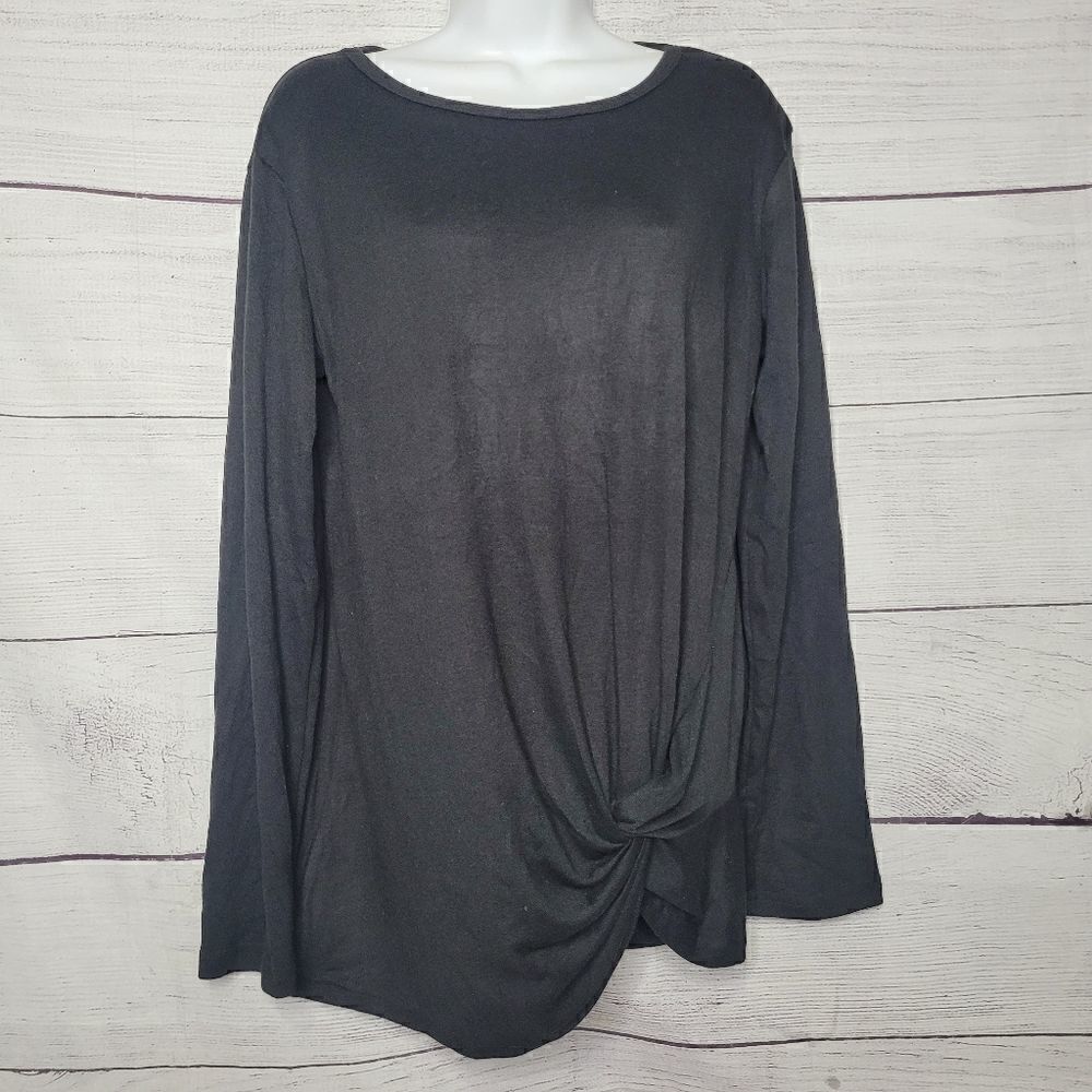 ‎Women's Loose Fit Front Knot Top Medium